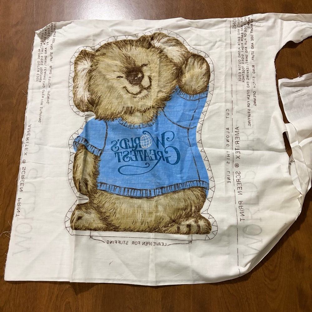 Vintage Hallmark Shirt Tails pillow pattern